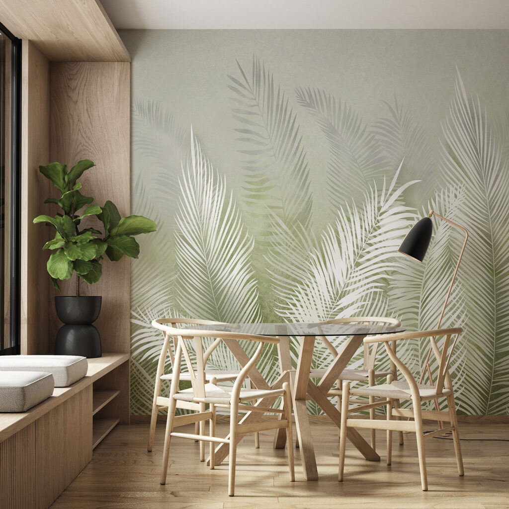 Hojas de palma ascendentes — interior 1