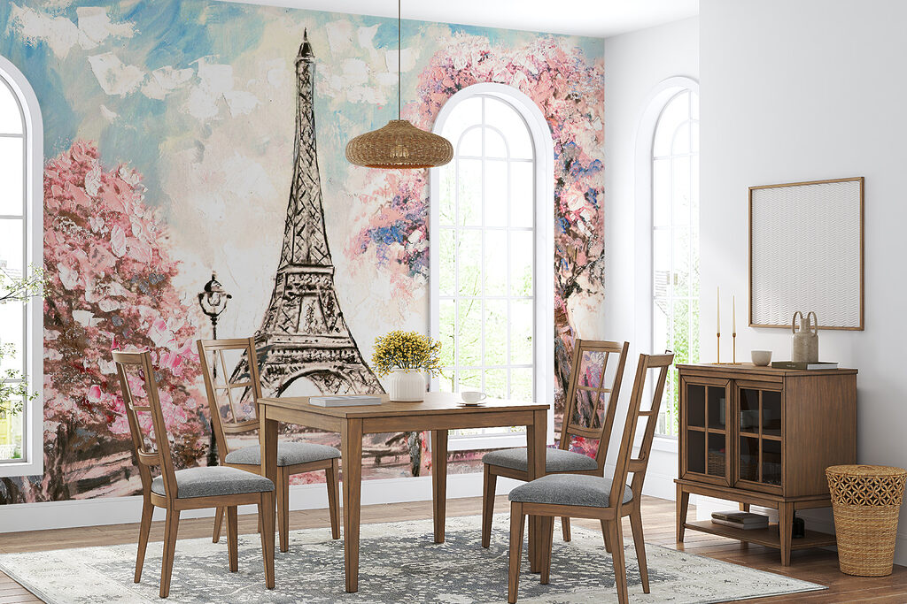 Torre Eiffel entre flores — interior 5