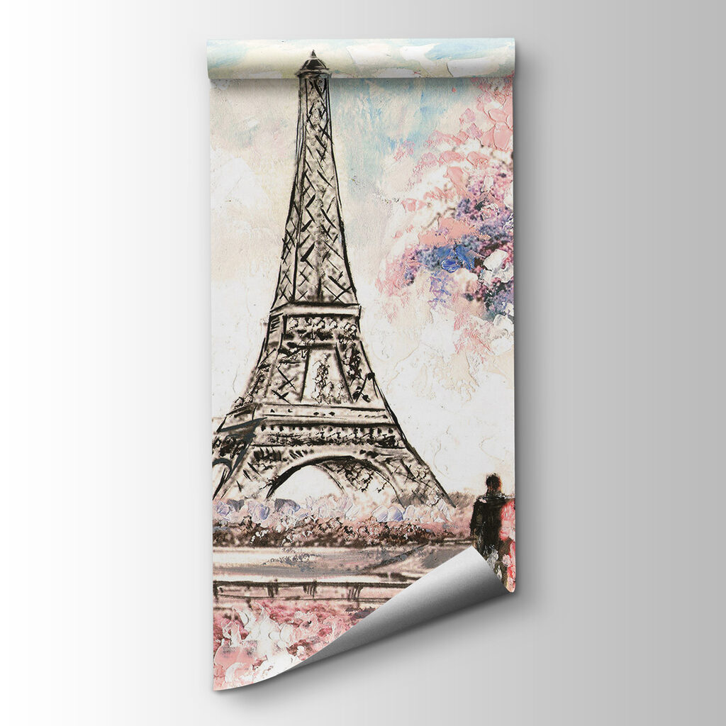 Torre Eiffel entre flores — vista del producto