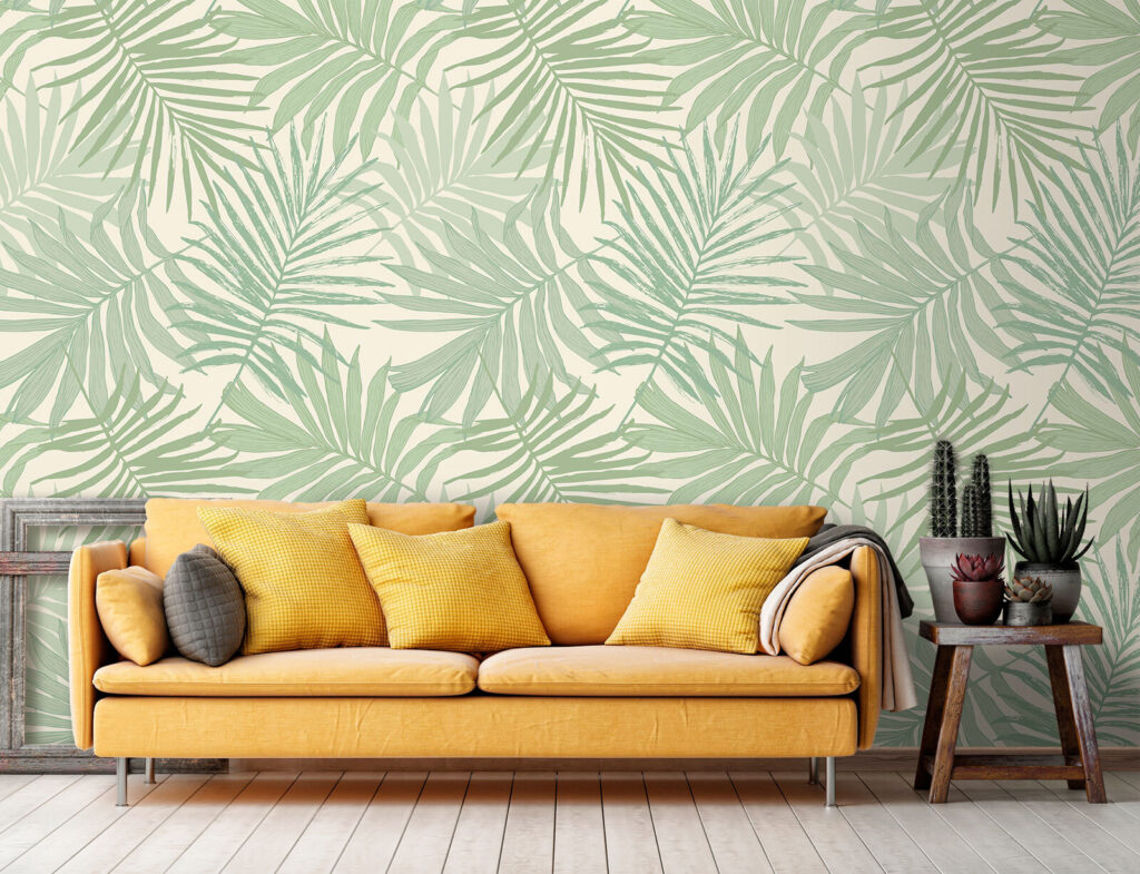 Hojas de palma verdes — interior 3