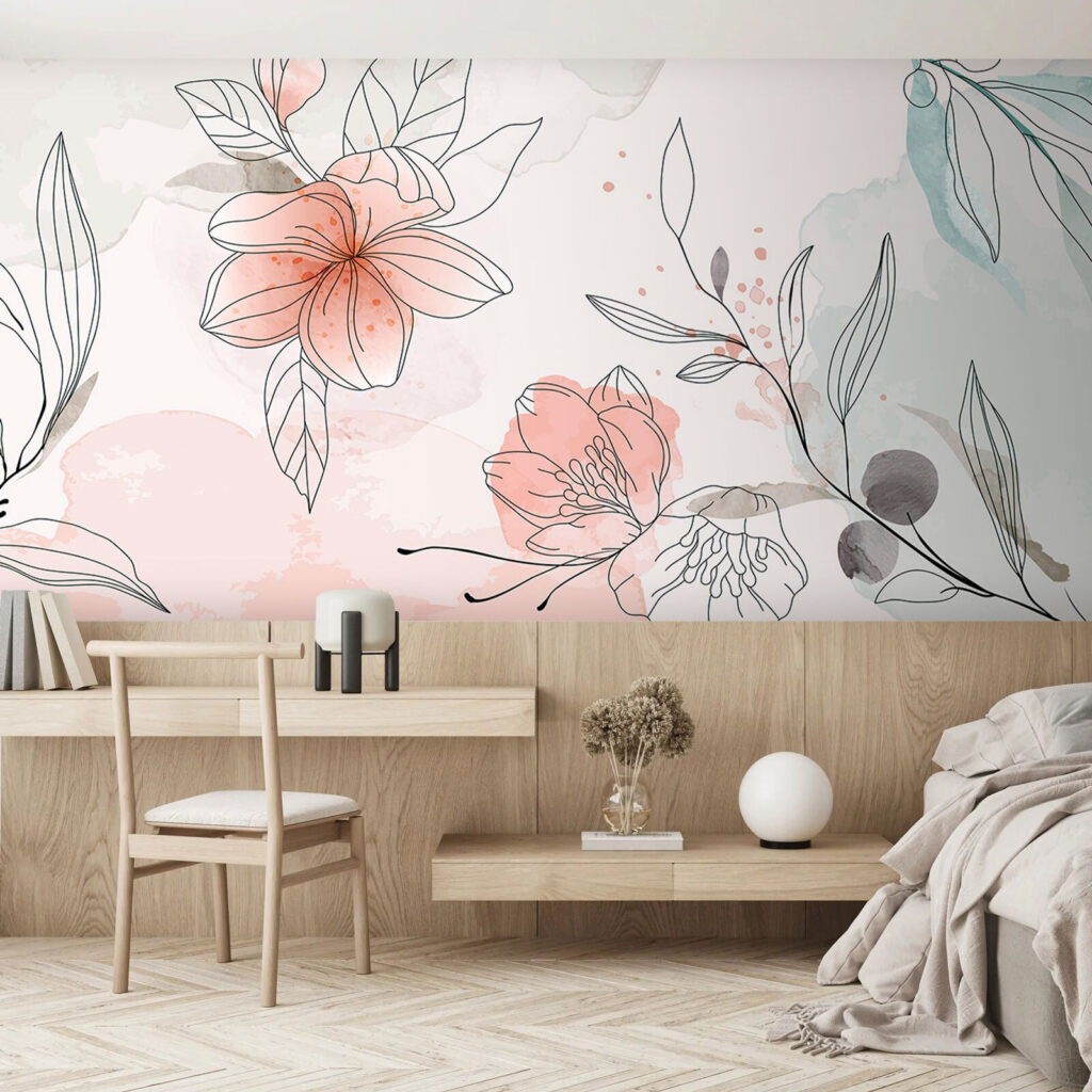 Flores de contorno suelto — interior 1