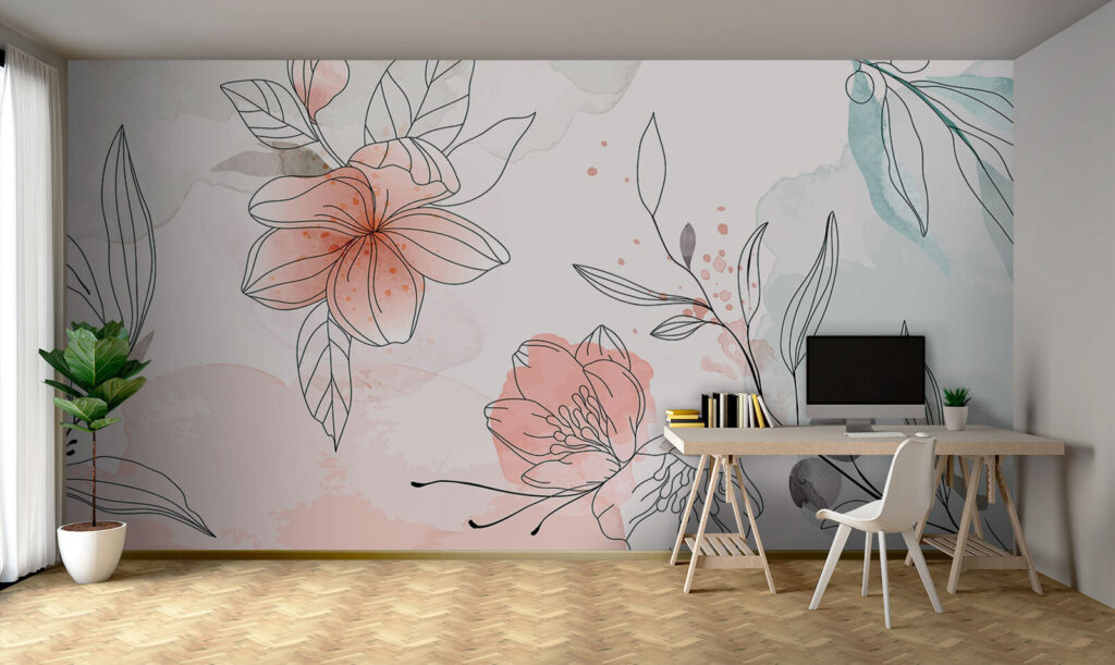 Flores de contorno suelto — interior 3