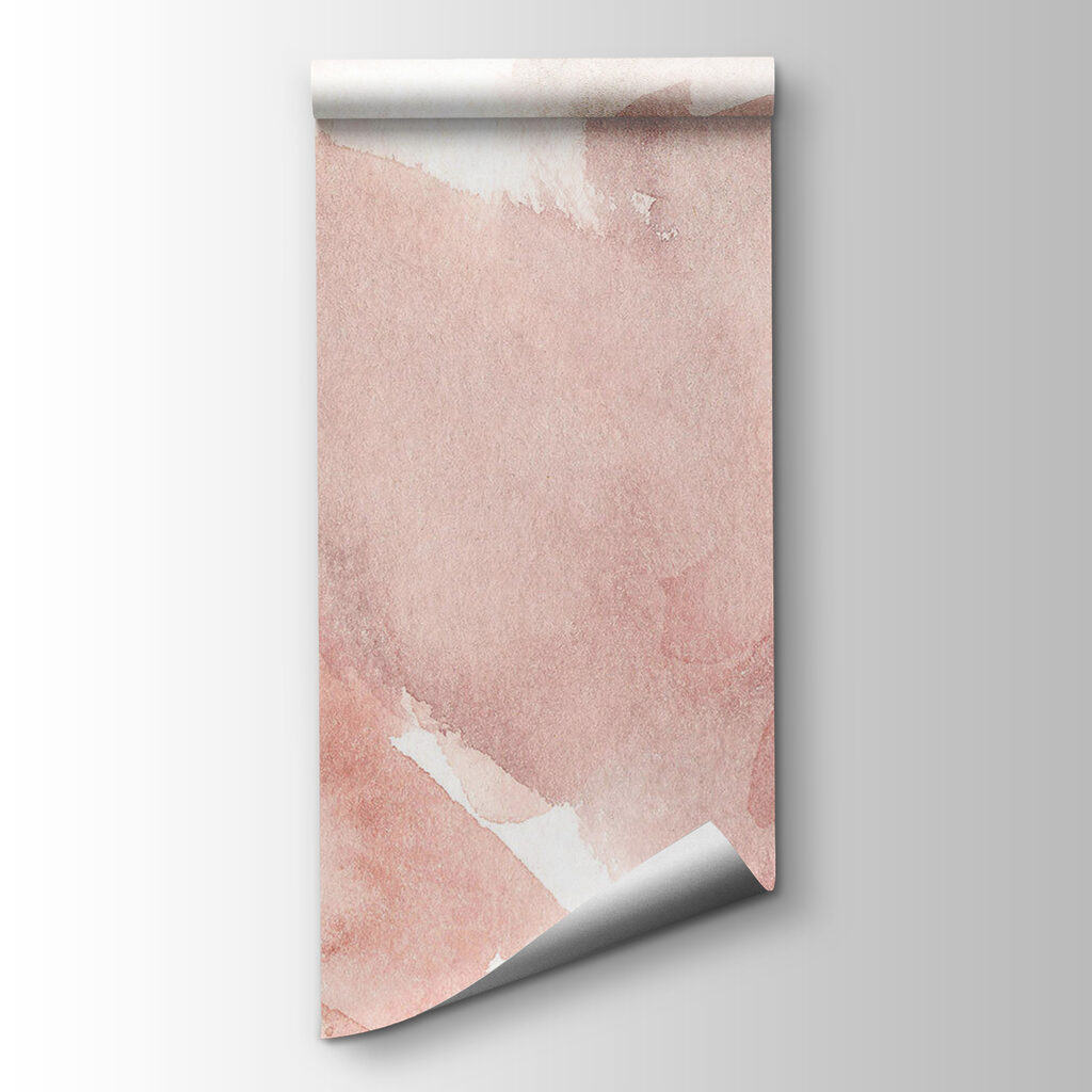 Hojas en acuarela rosa — vista del producto