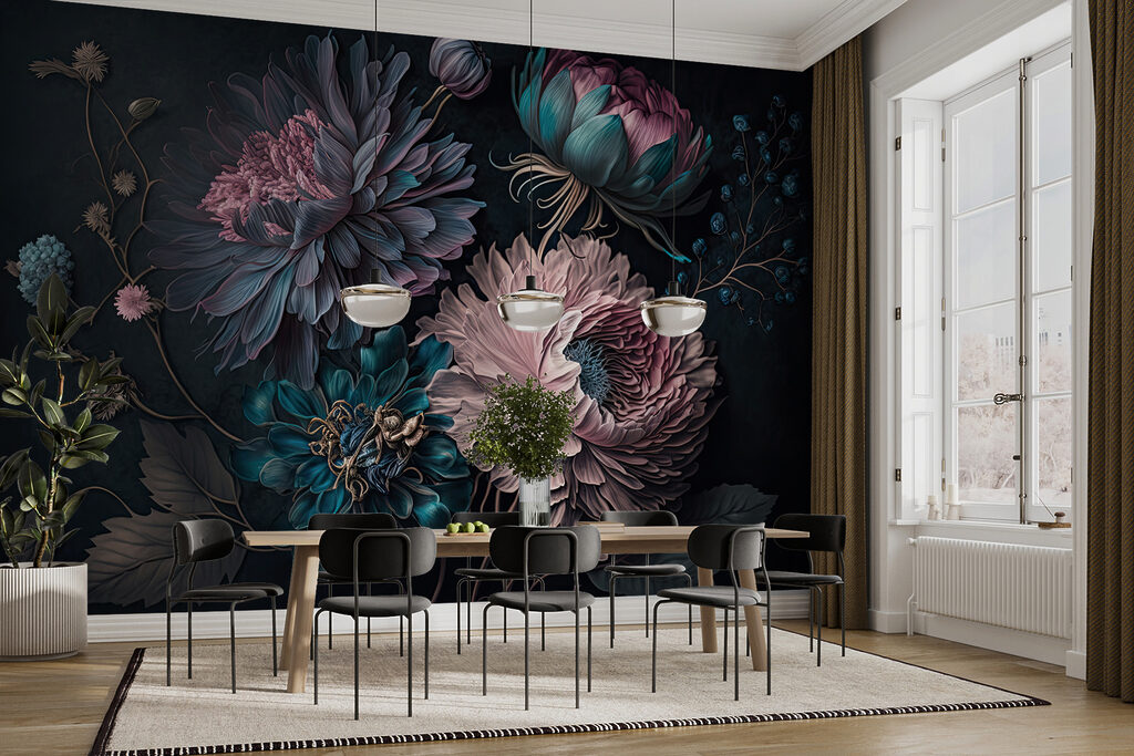 Floración rosa sobre azul — interior 7