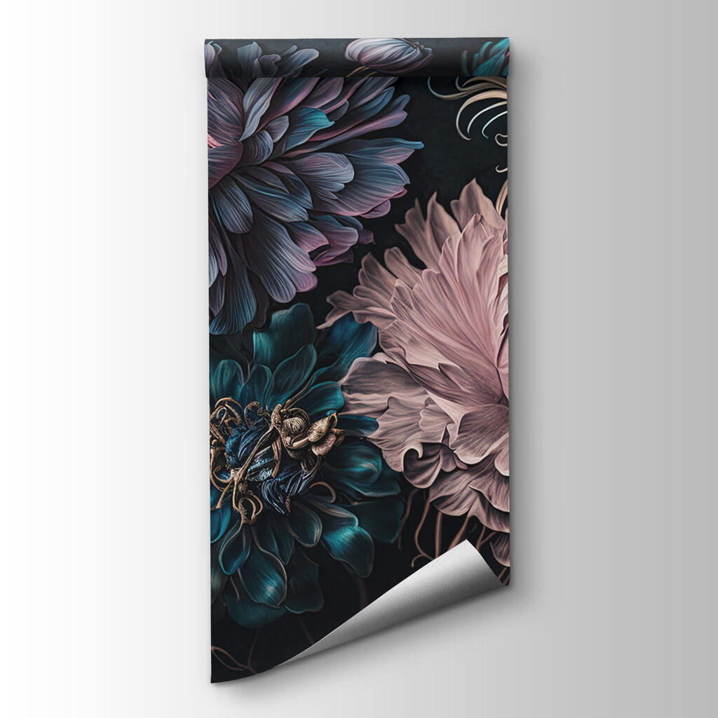 Floración rosa sobre azul — vista del producto