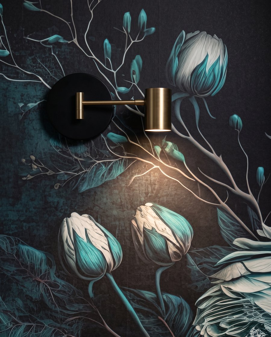Ramo en verde agua — detalle