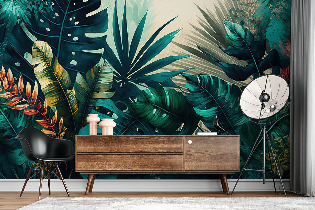 Plantas tropicales iluminadas — interior 5