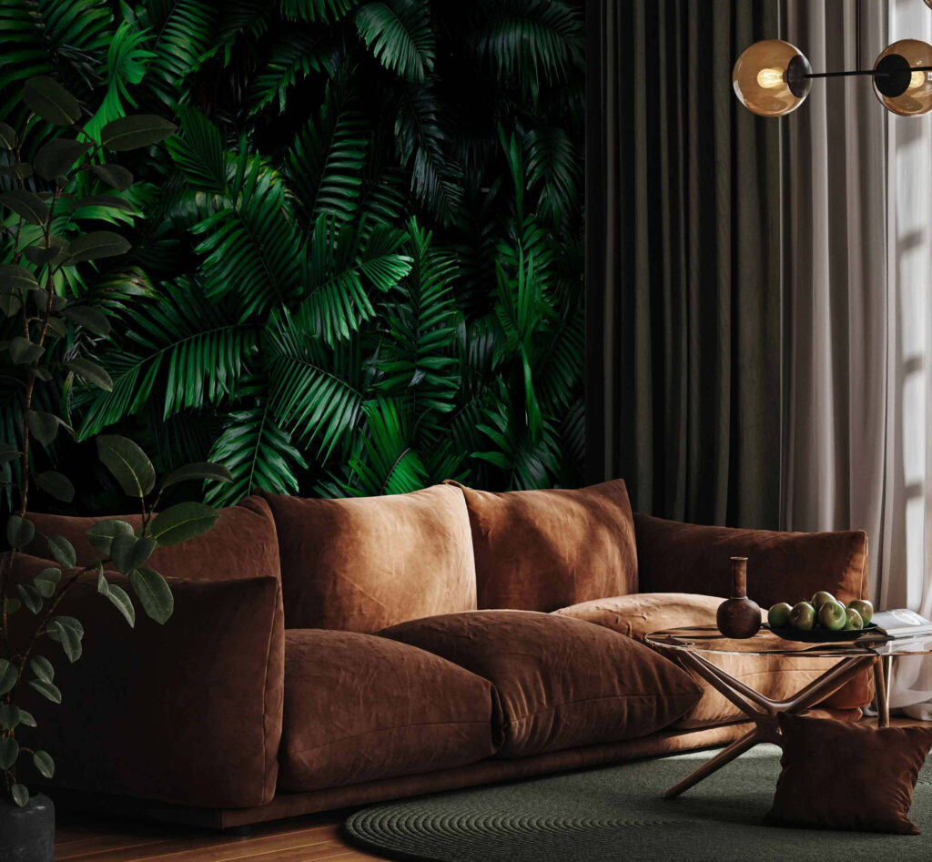 Helechos sobre negro — interior 1
