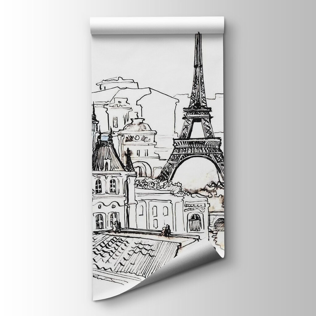 París en bocetos negros — vista del producto