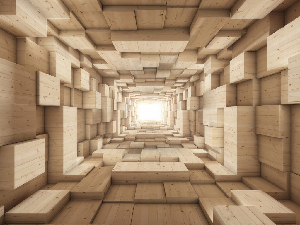 Túnel de bloques — diseño completo