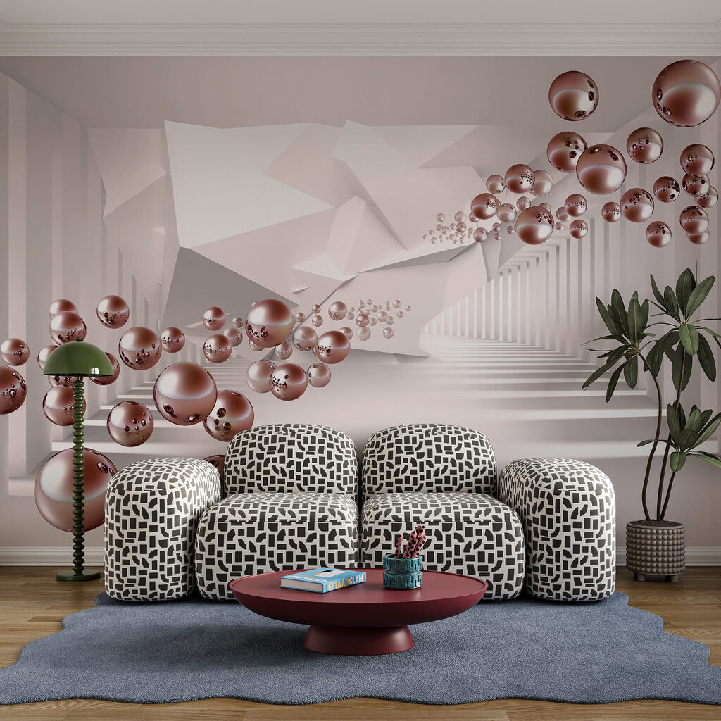 Esferas en el pasillo — interior 4