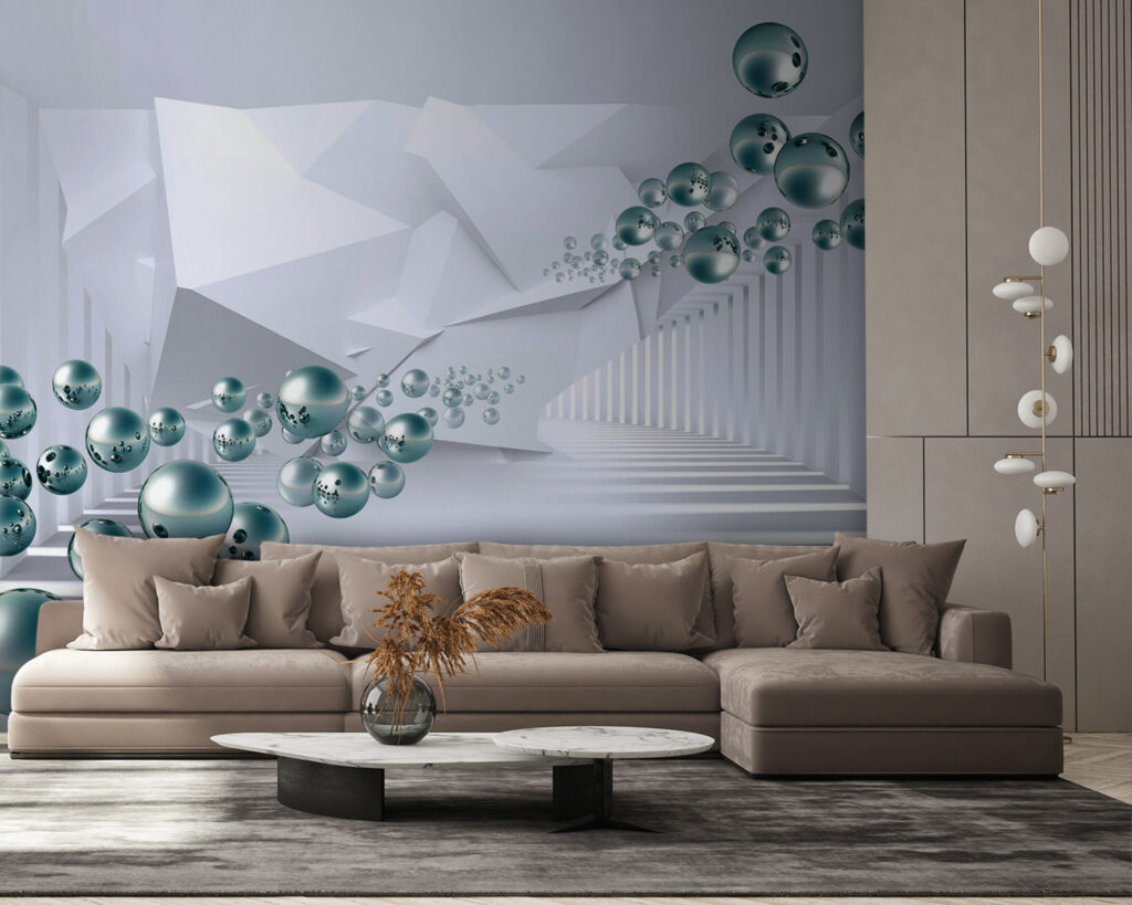 Esferas en el pasillo — interior 5