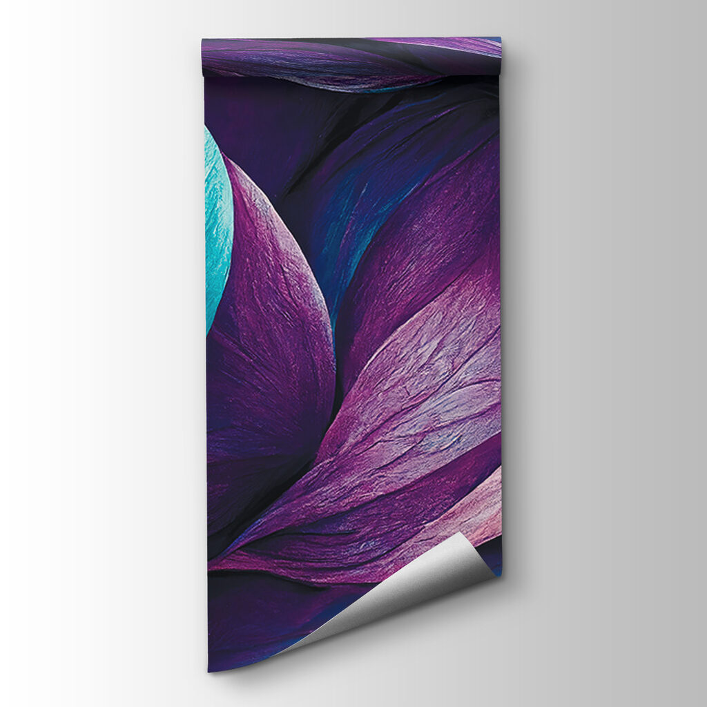 Plumas moradas y turquesa — vista del producto