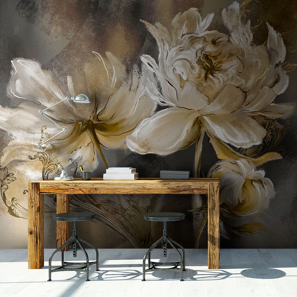 Flores blancas en pinceladas — interior 5
