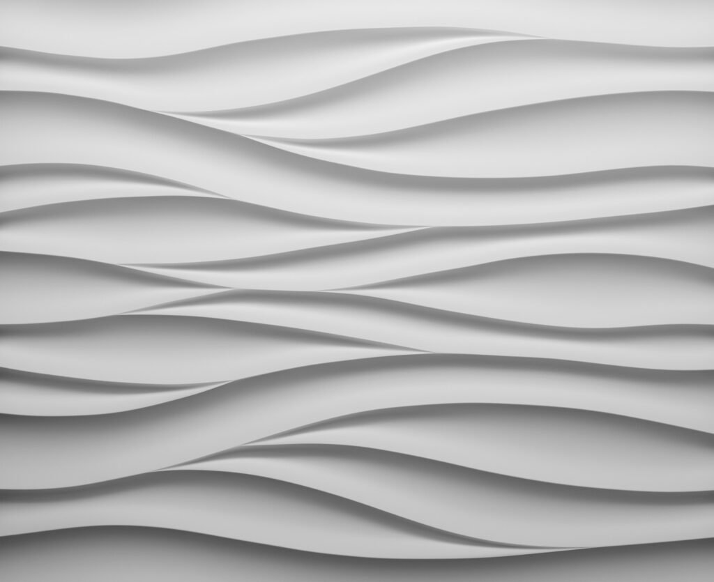Olas blancas tranquilas — diseño completo