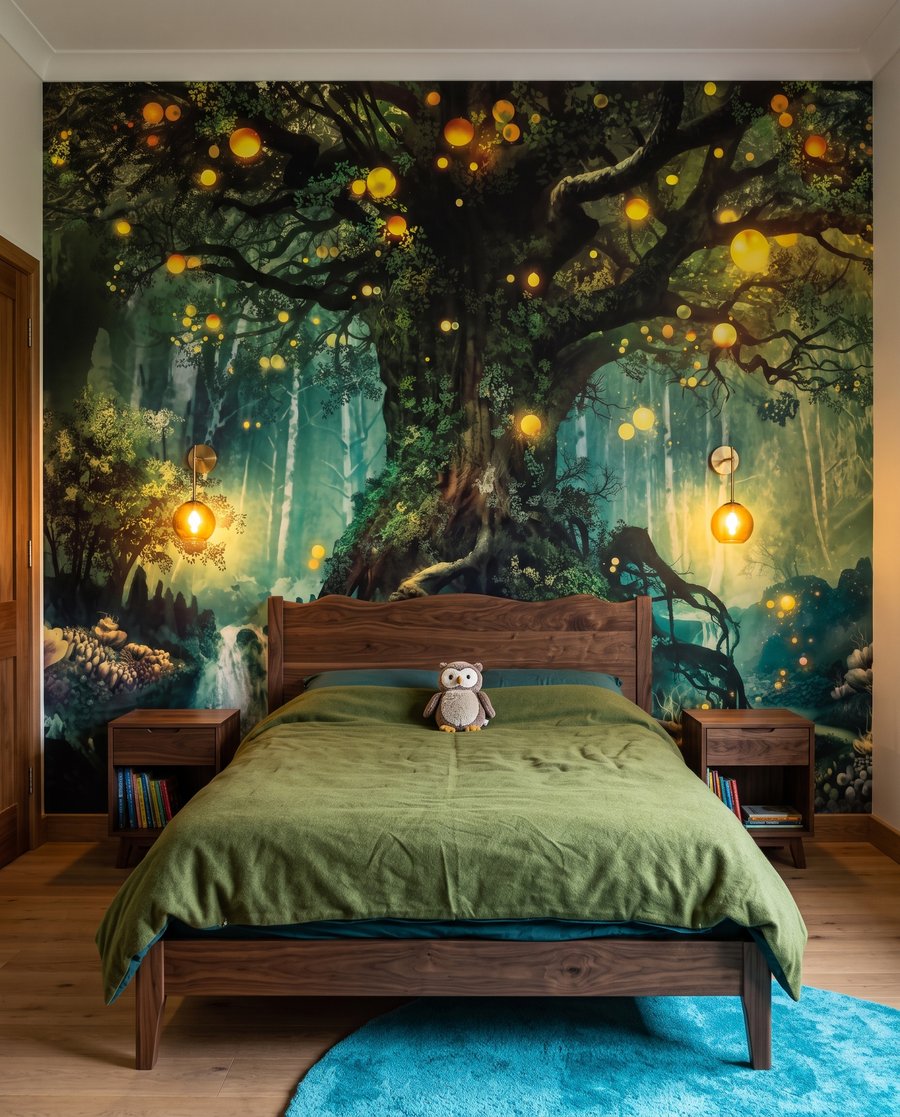 Árbol de cuento iluminado — interior 3