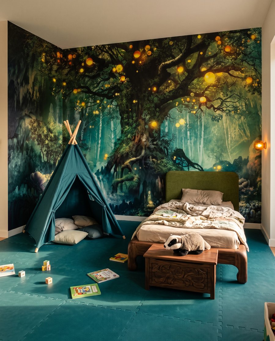Árbol de cuento iluminado — interior 4