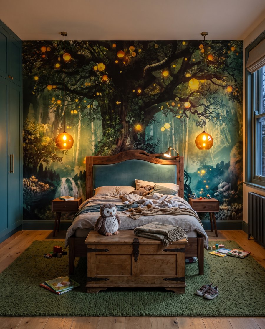 Árbol de cuento iluminado — interior 6