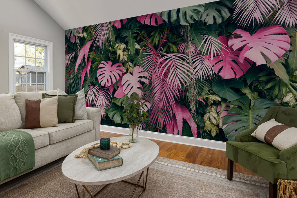 Hojas rosas en profundidad — interior 4