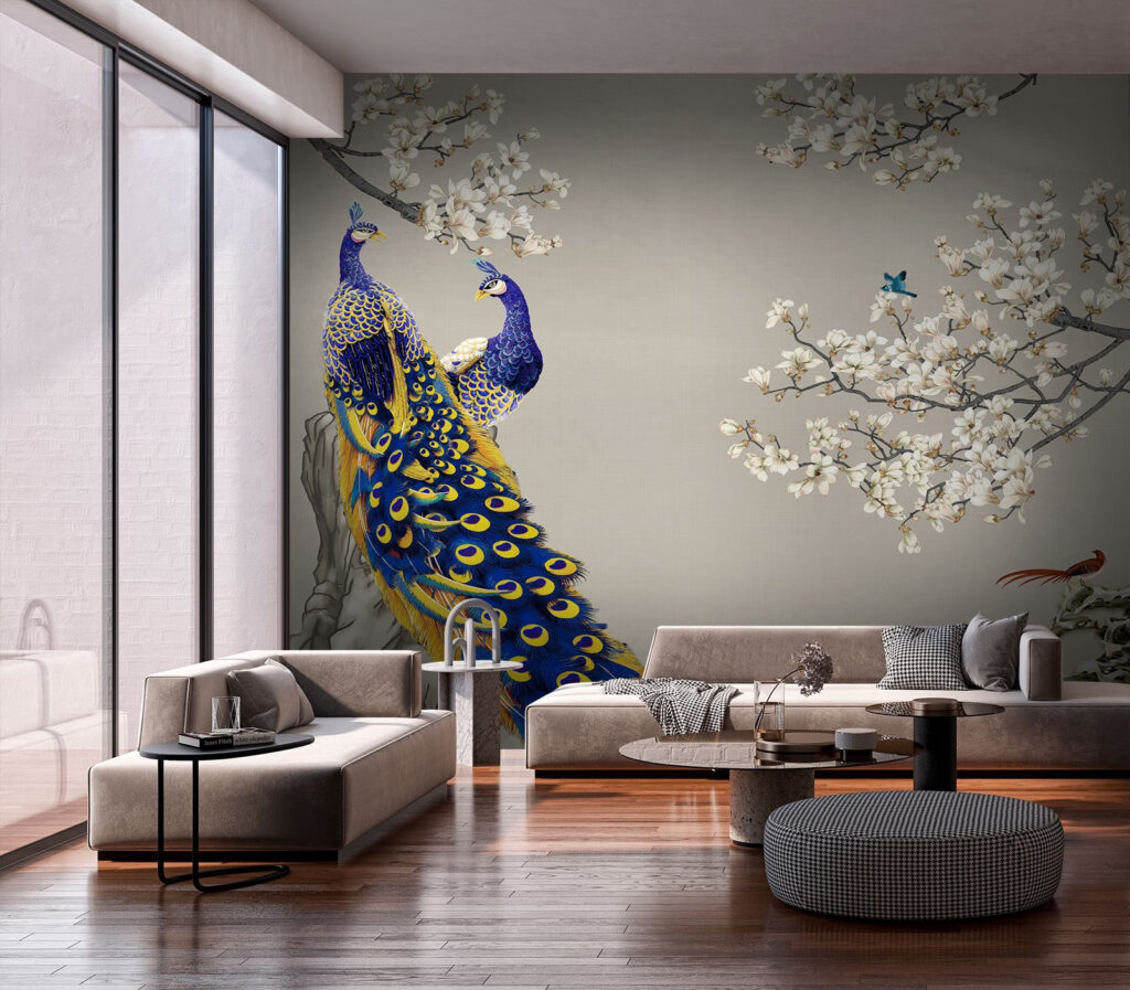 Pavos sobre una roca — interior 2