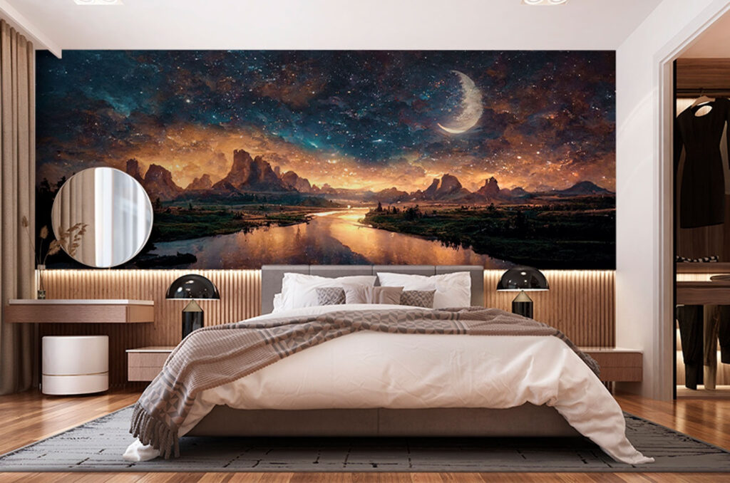 Luna sobre agua nocturna — interior 2