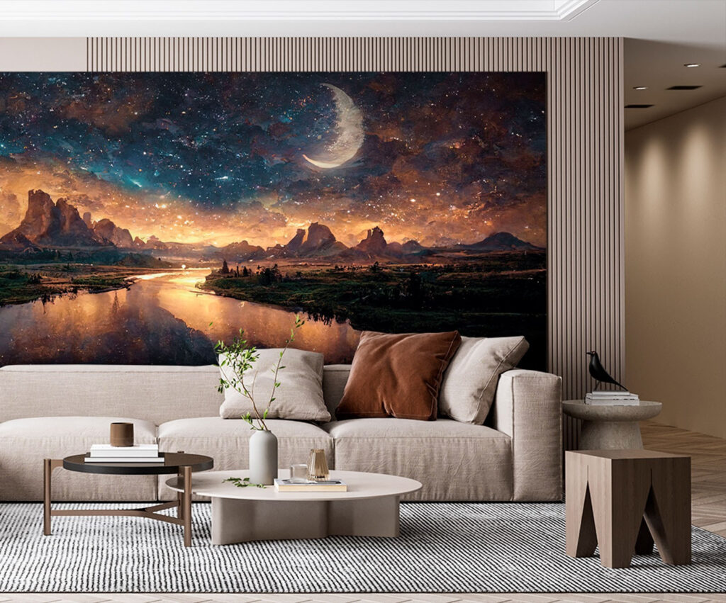 Luna sobre agua nocturna — interior 3