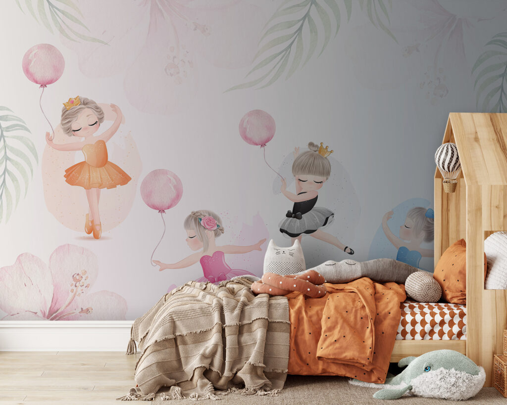 Bailarinas con globos rosas — interior 5