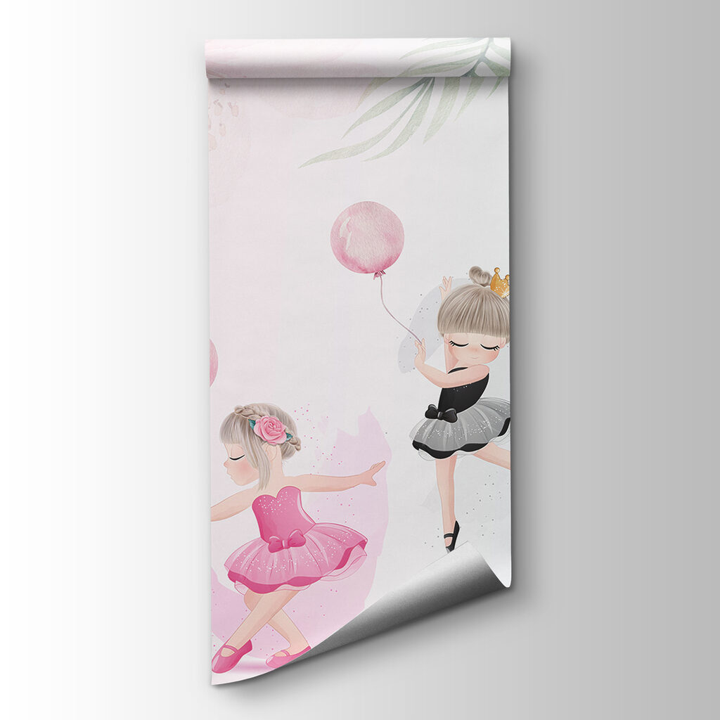 Bailarinas con globos rosas — vista del producto