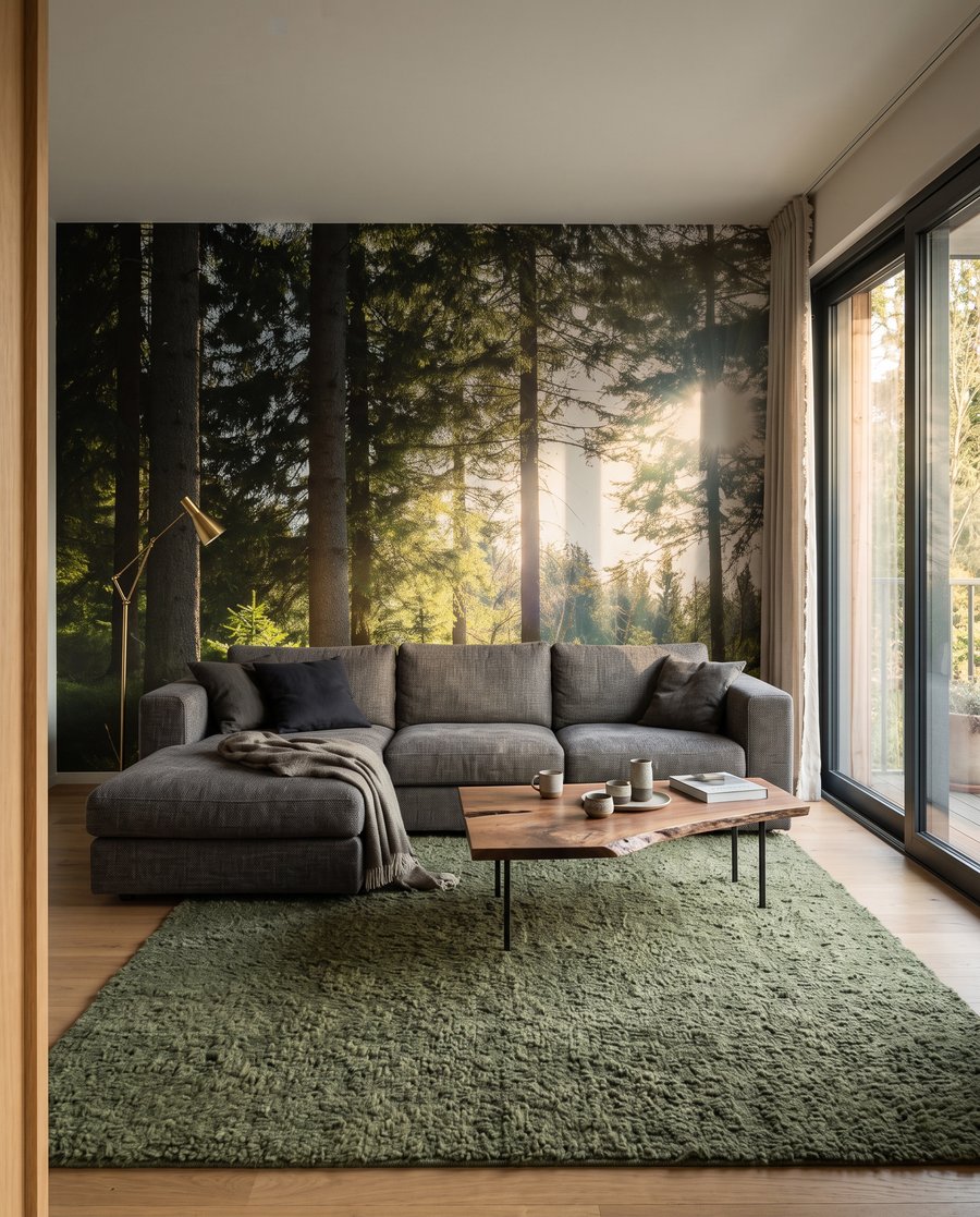 Sol sobre musgo verde — interior 2