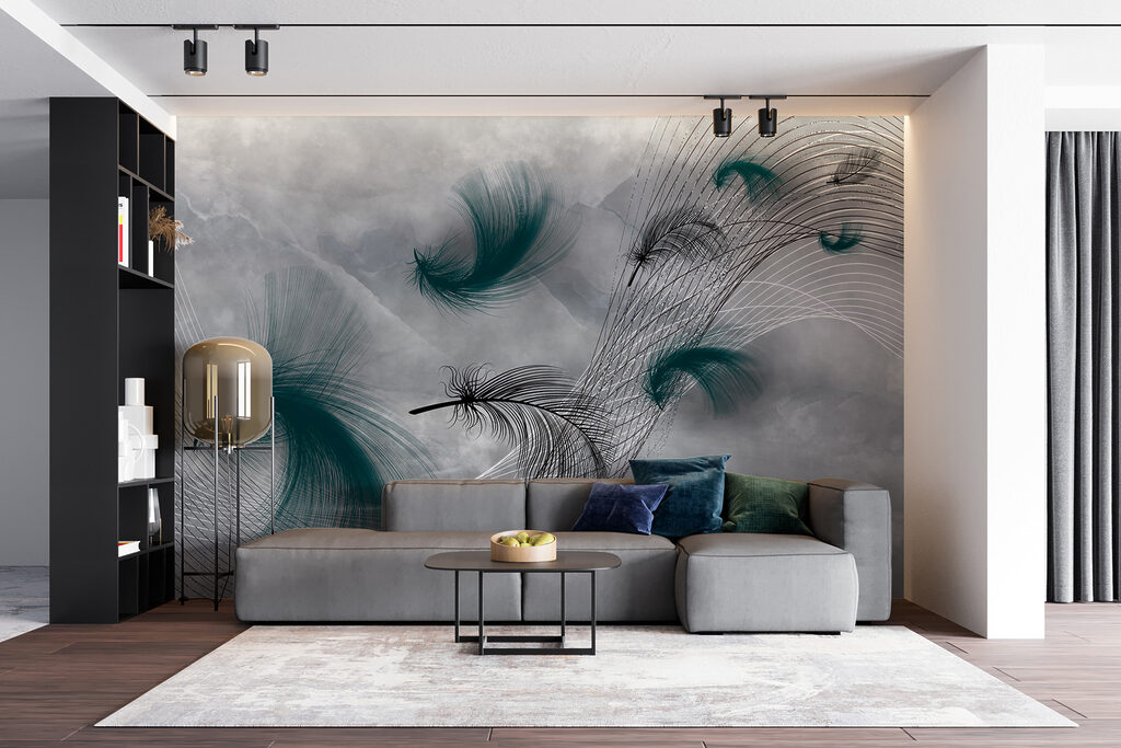 Plumas oscuras sobre líneas — interior 4