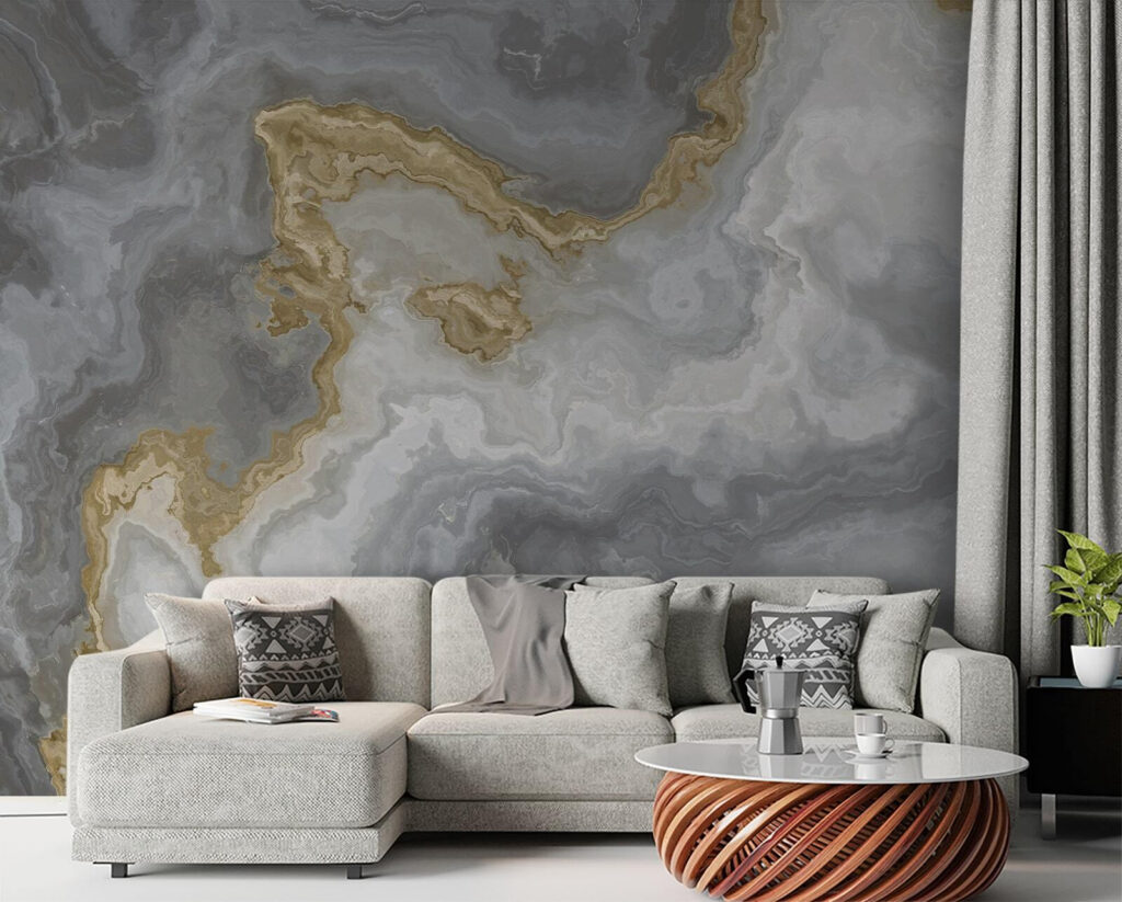 Franjas grises con oro — interior 3