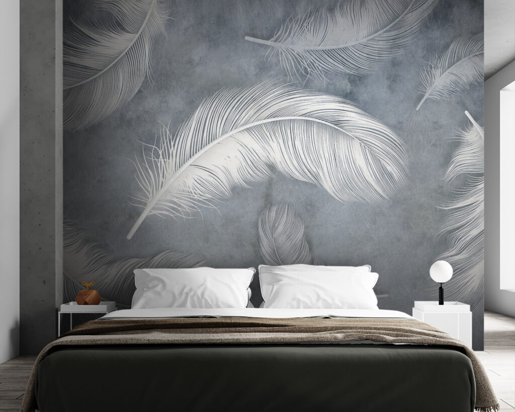 Plumas blancas en niebla — interior 2