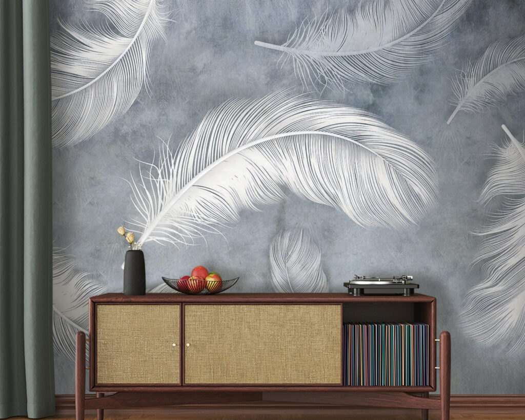 Plumas blancas en niebla — interior 5