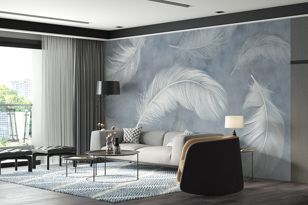 Plumas blancas en niebla — interior 10