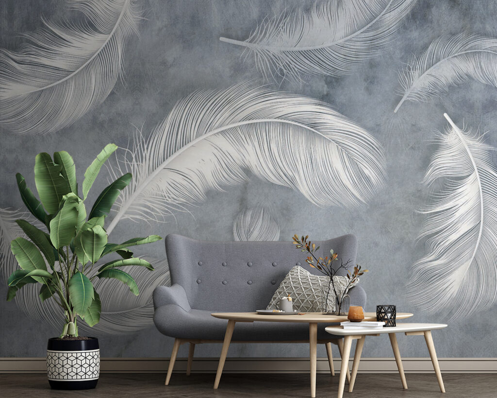 Plumas blancas en niebla — interior 8