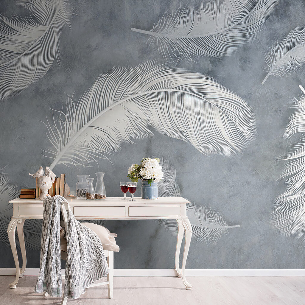 Plumas blancas en niebla — interior 11