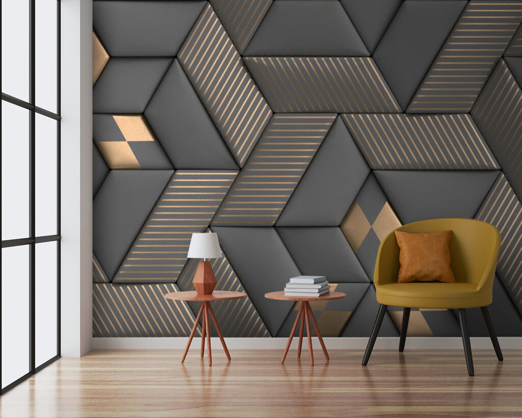 Cubos oscuros y dorados — interior 6