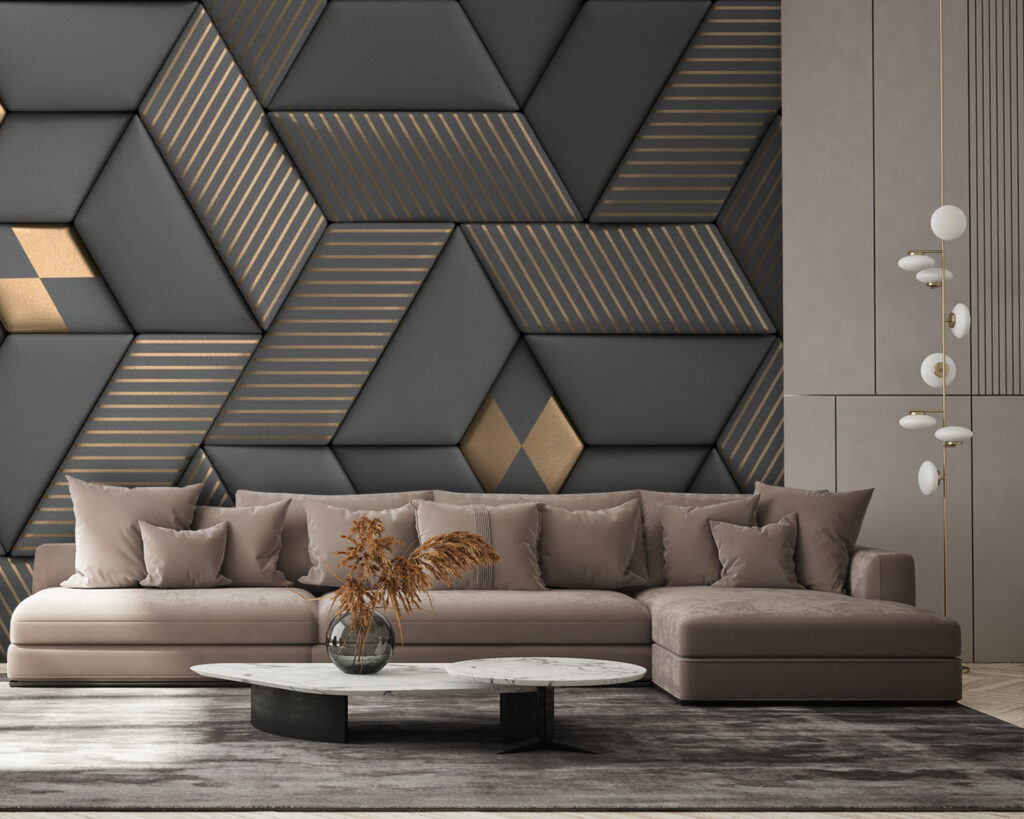 Cubos oscuros y dorados — interior 8
