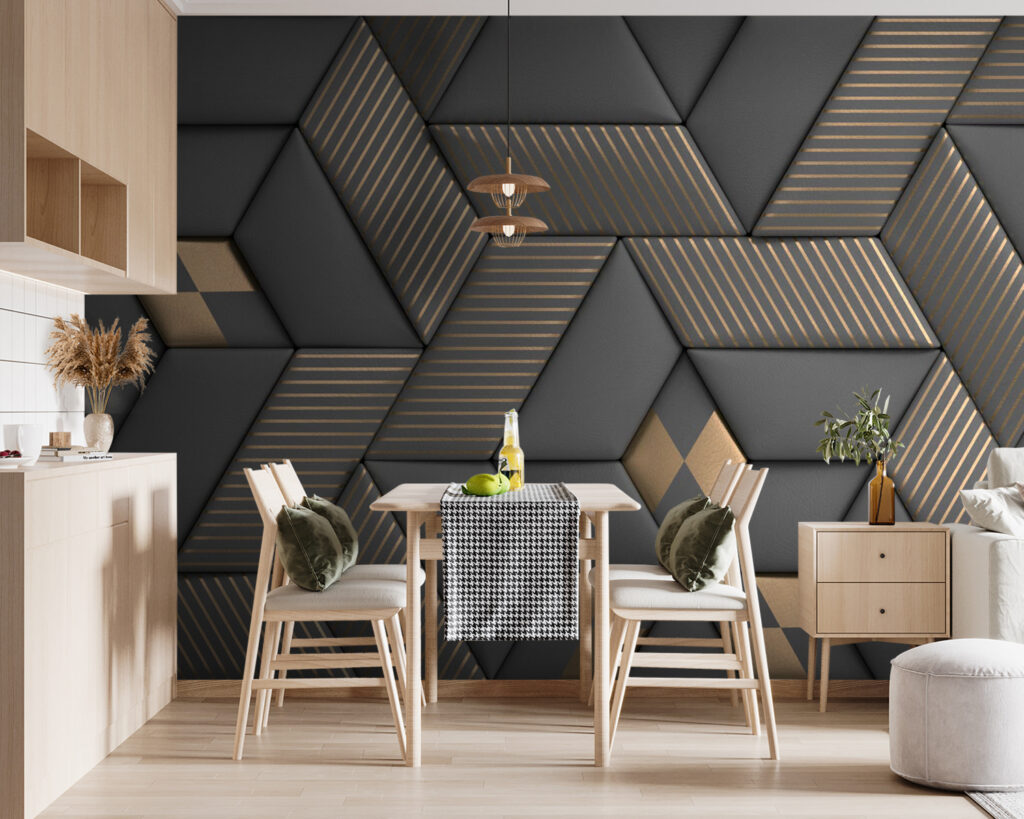 Cubos oscuros y dorados — interior 9