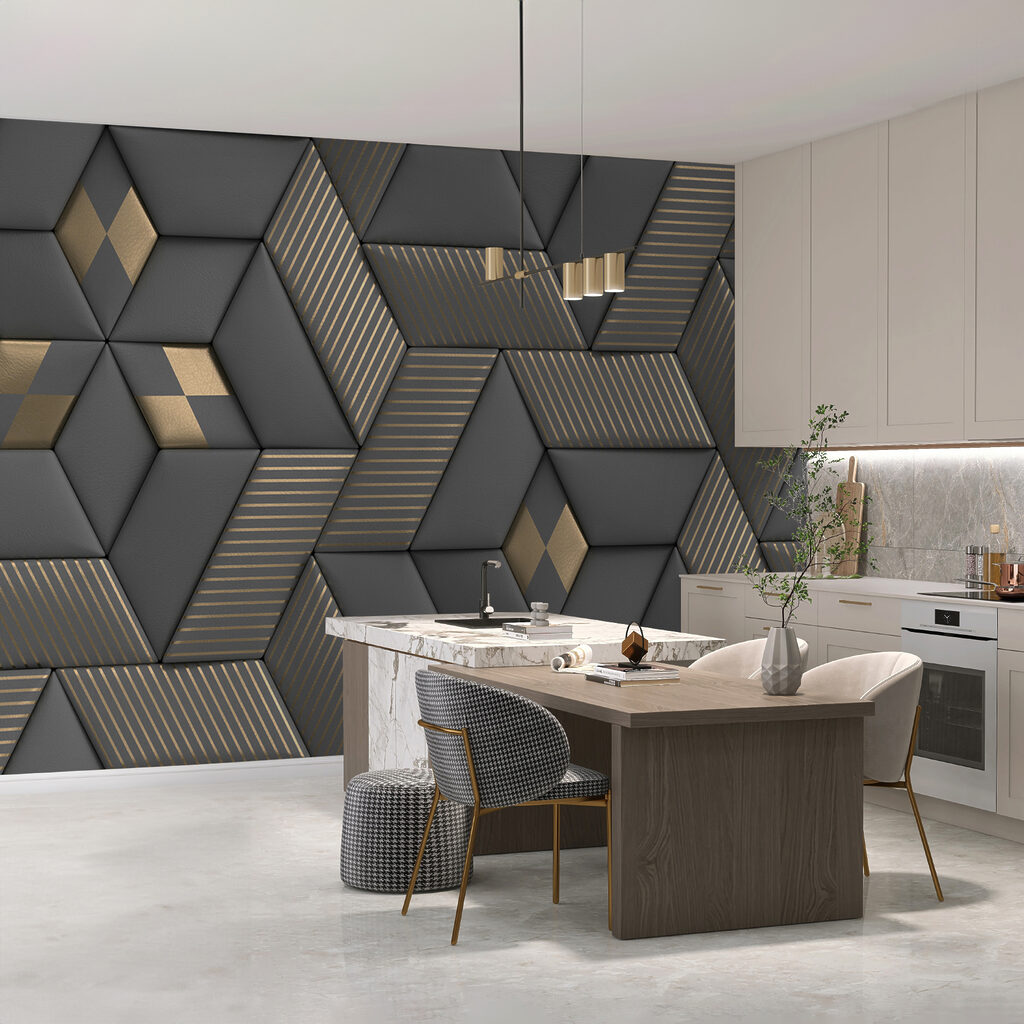 Cubos oscuros y dorados — interior 11