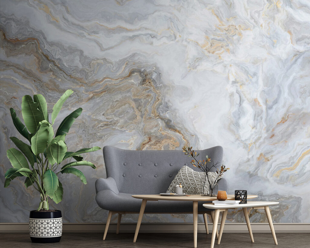 Bandas grises con oro — interior 1
