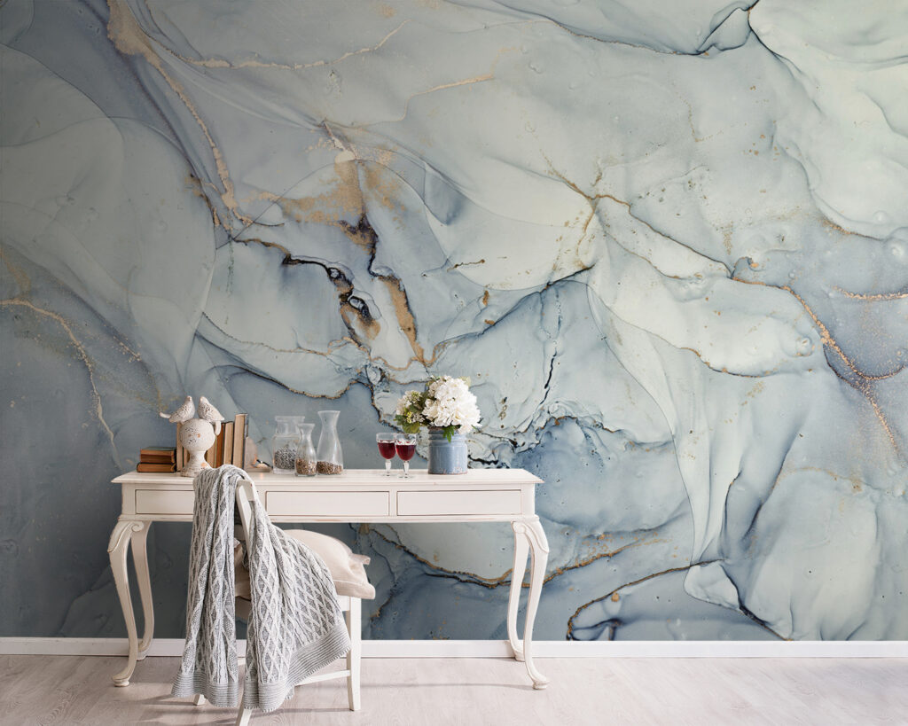 Azul pálido con vetas — interior 8