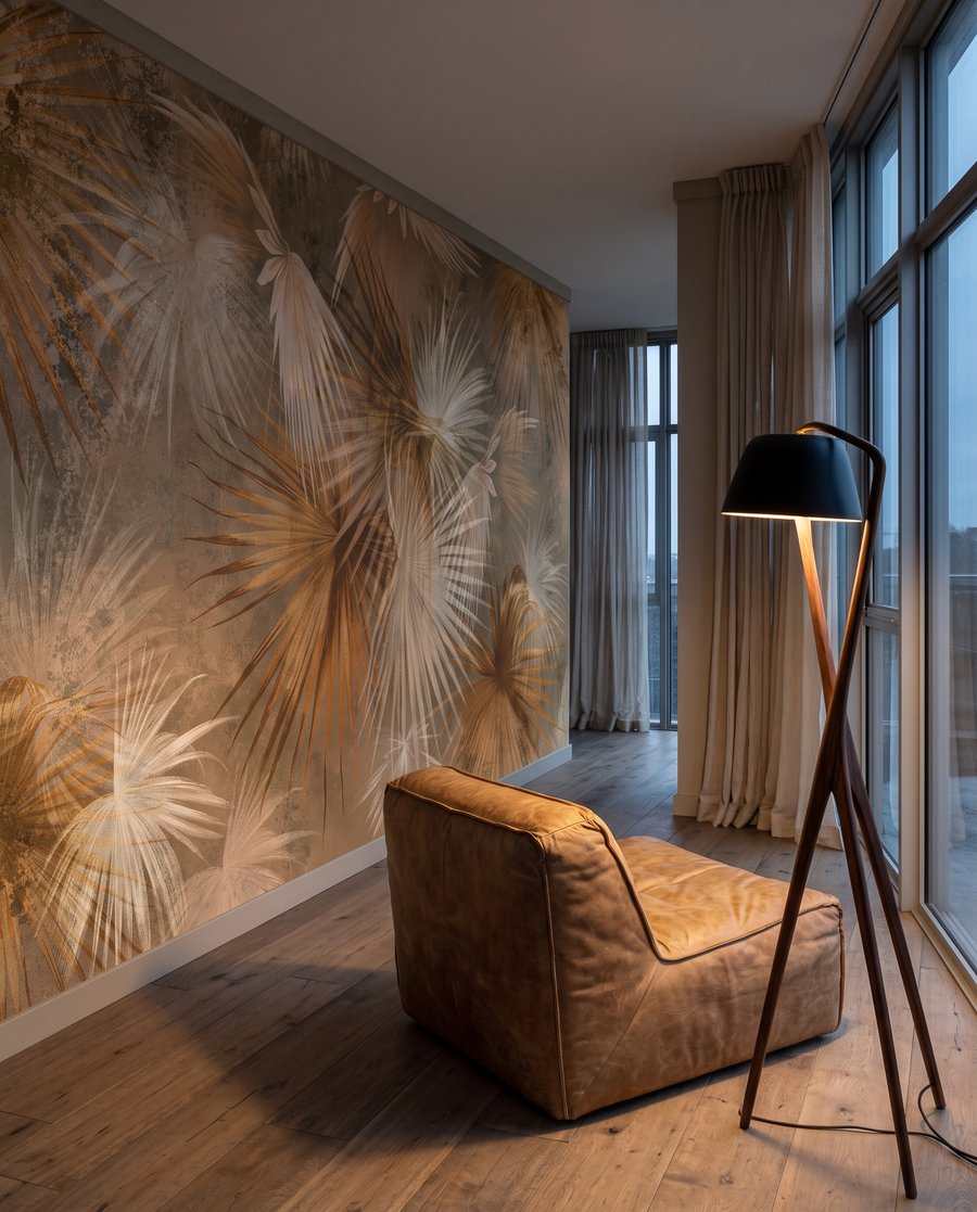 Hojas superpuestas y cálidas — interior 3
