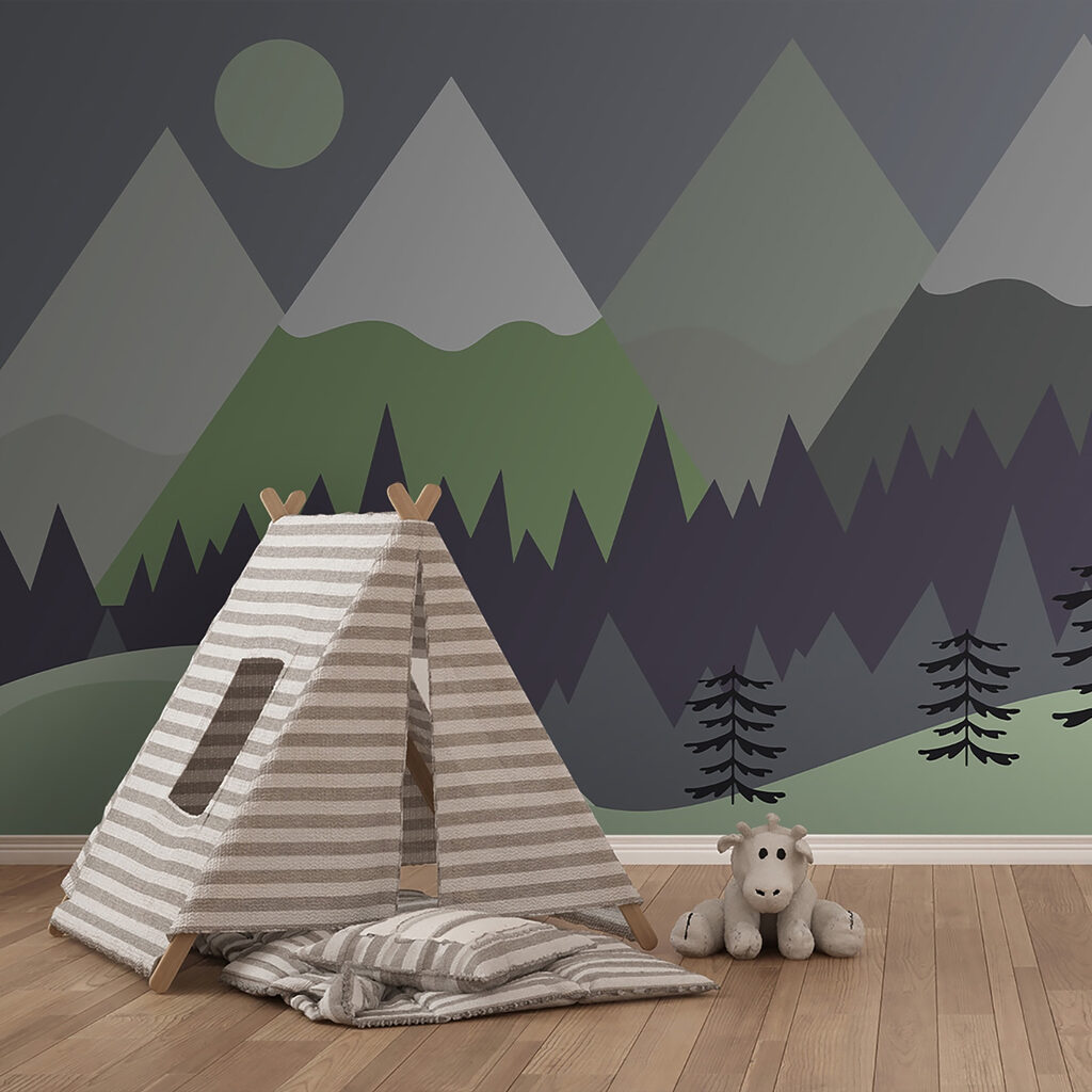 Montañas sobre el bosque — interior 2