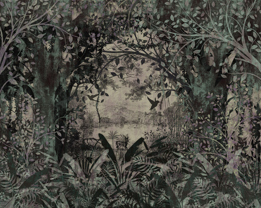 Bosque entre líneas — diseño completo