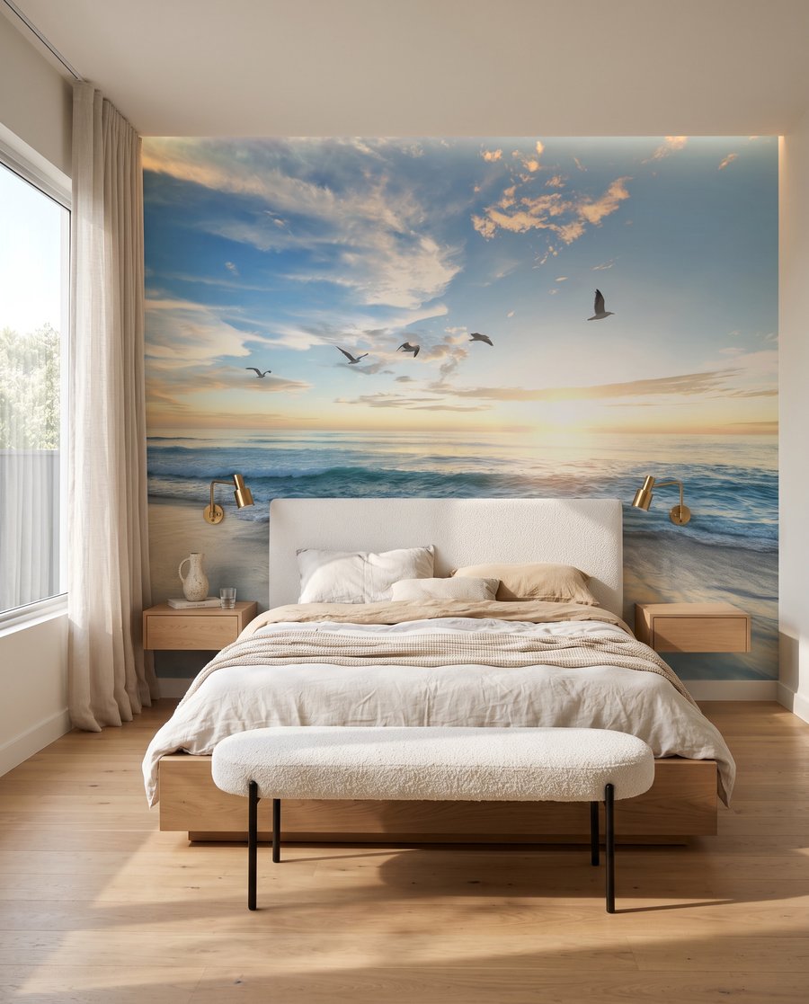 Aves al atardecer — interior 2