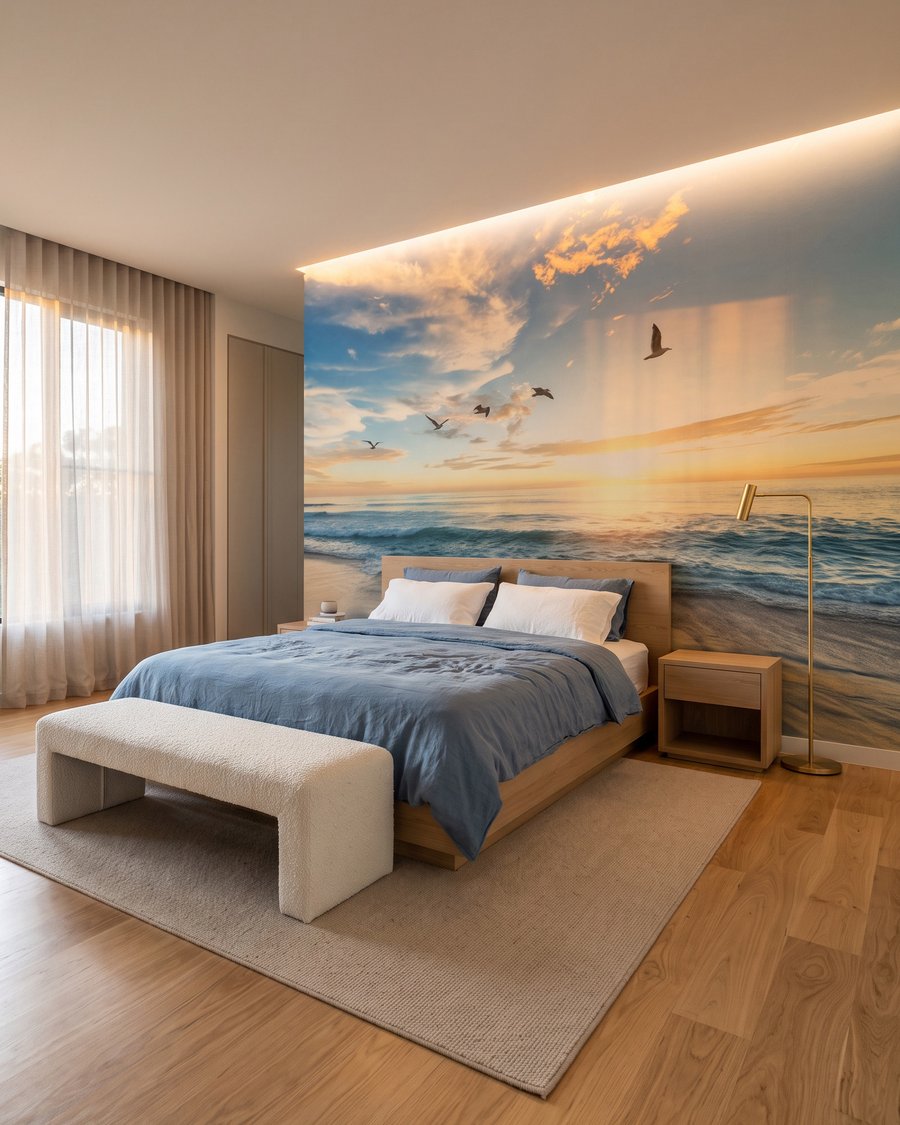 Aves al atardecer — interior 3