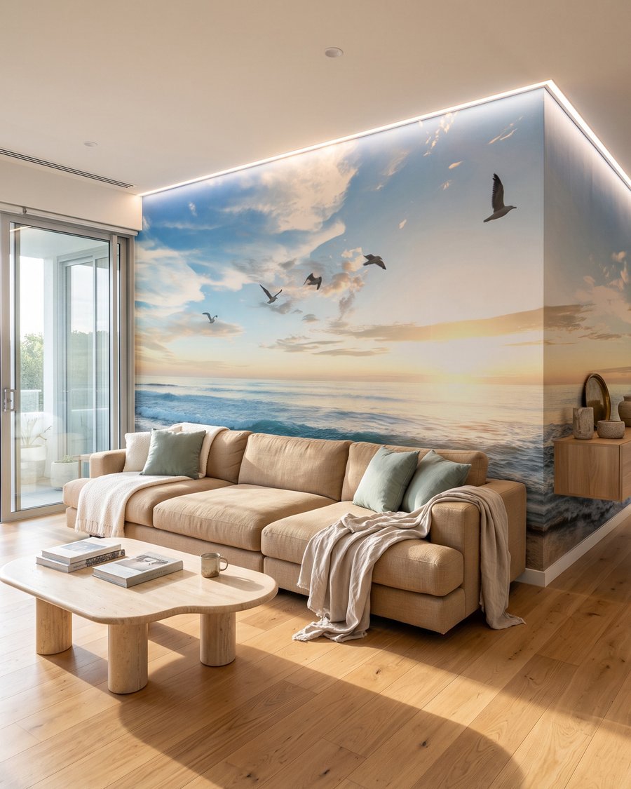 Aves al atardecer — interior 4