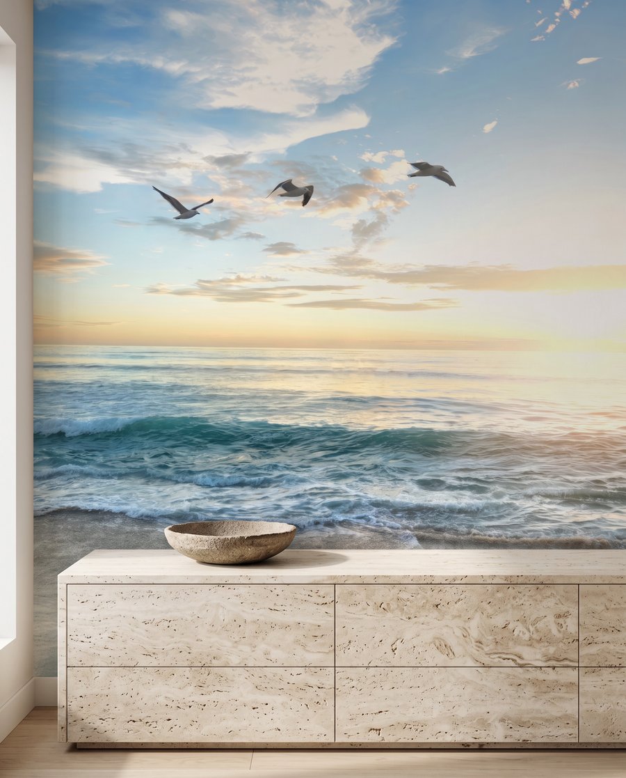 Aves al atardecer — interior 5