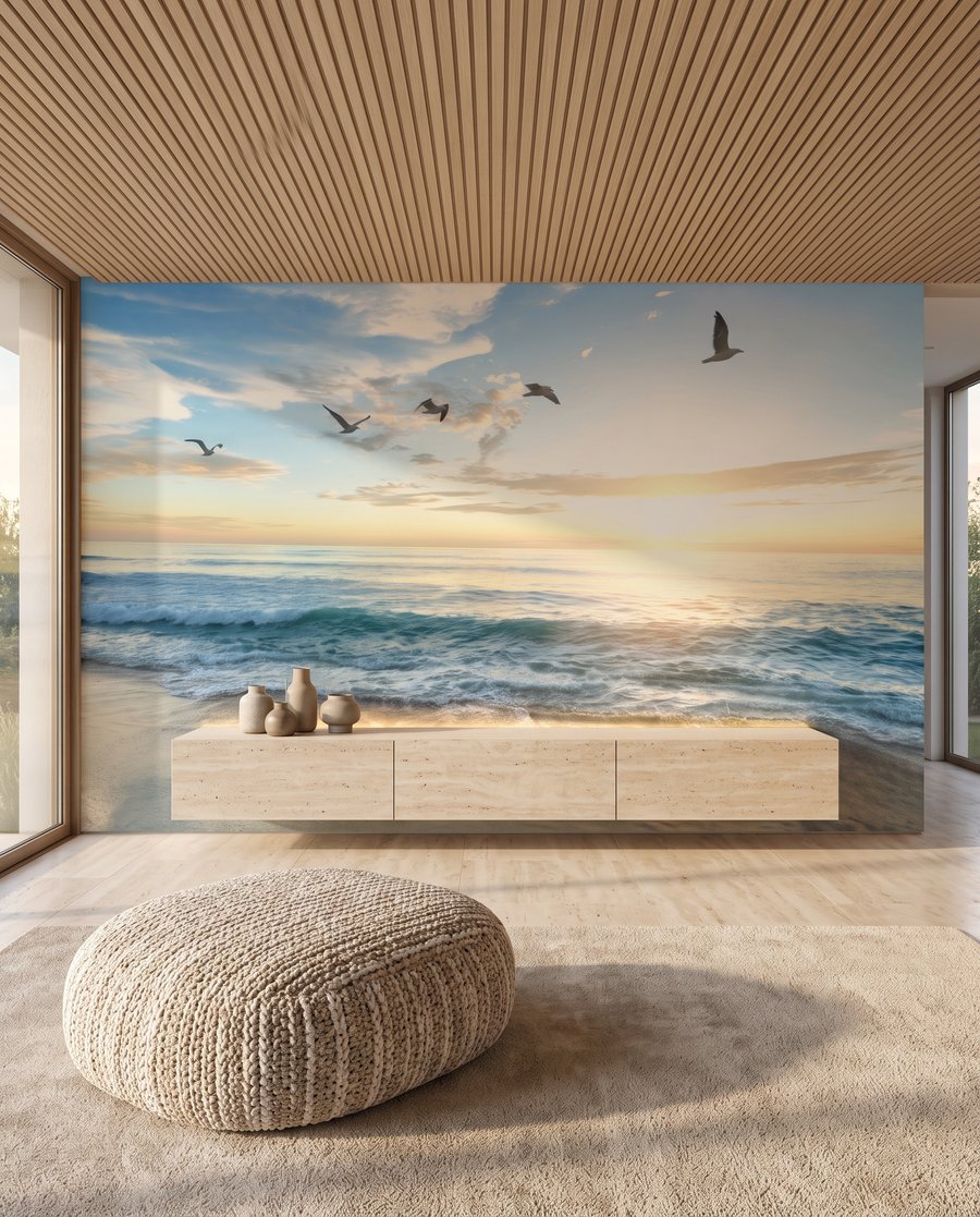 Aves al atardecer — interior 6